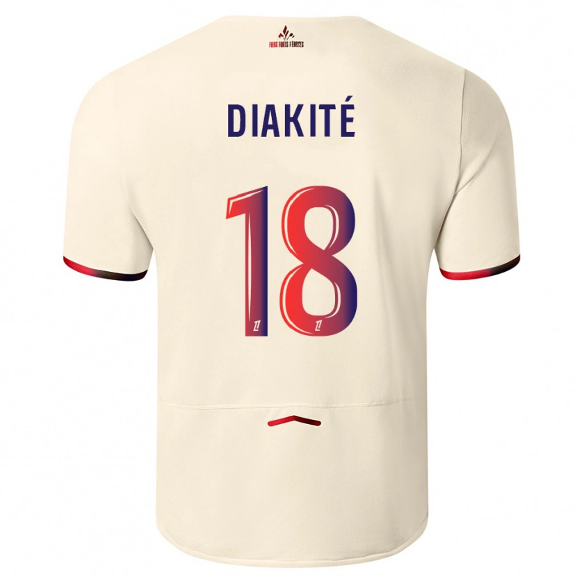Danxen Pánské Bafodé Diakité #18 Špinavě Bílá Červená Daleko Hráčské Dresy 2025/26 Dres