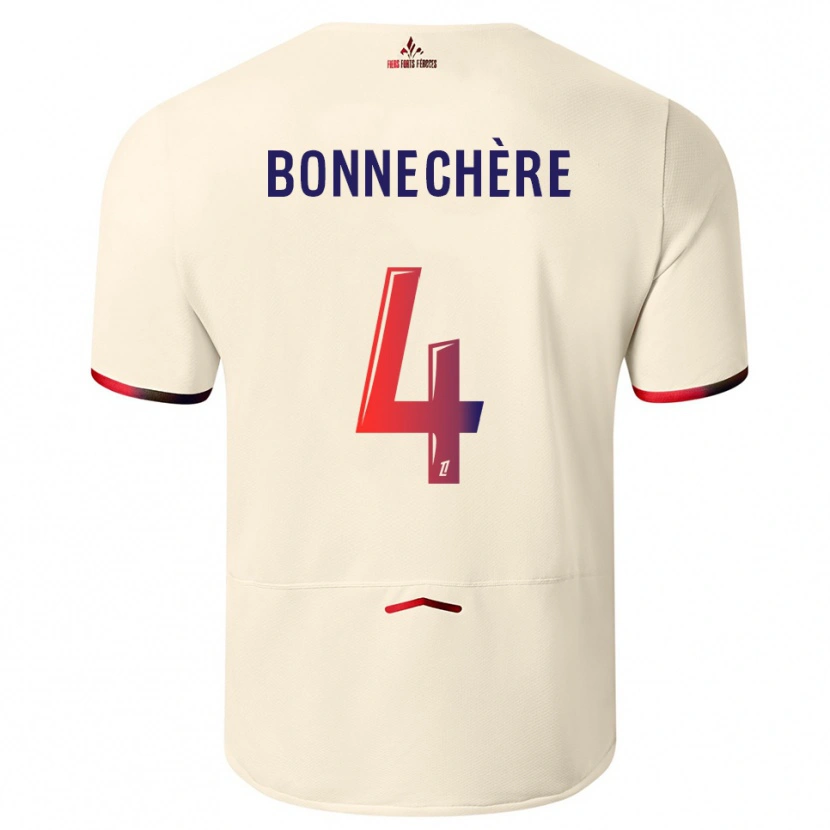 Danxen Pánské Victor Bonnechère #4 Špinavě Bílá Červená Daleko Hráčské Dresy 2025/26 Dres