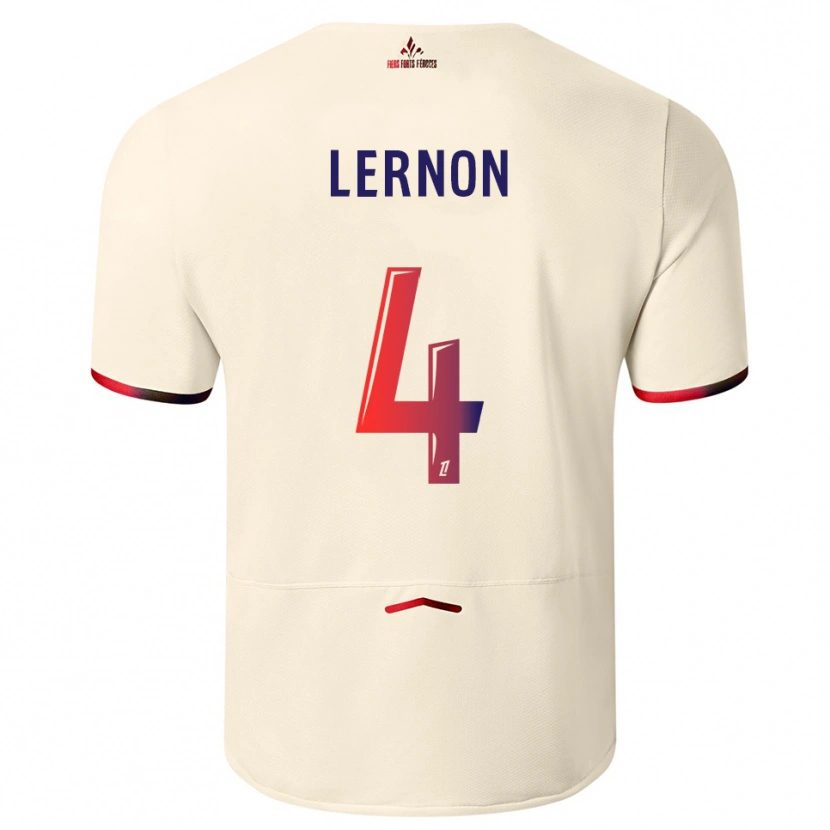 Danxen Pánské Jessica Lernon #4 Špinavě Bílá Červená Daleko Hráčské Dresy 2025/26 Dres