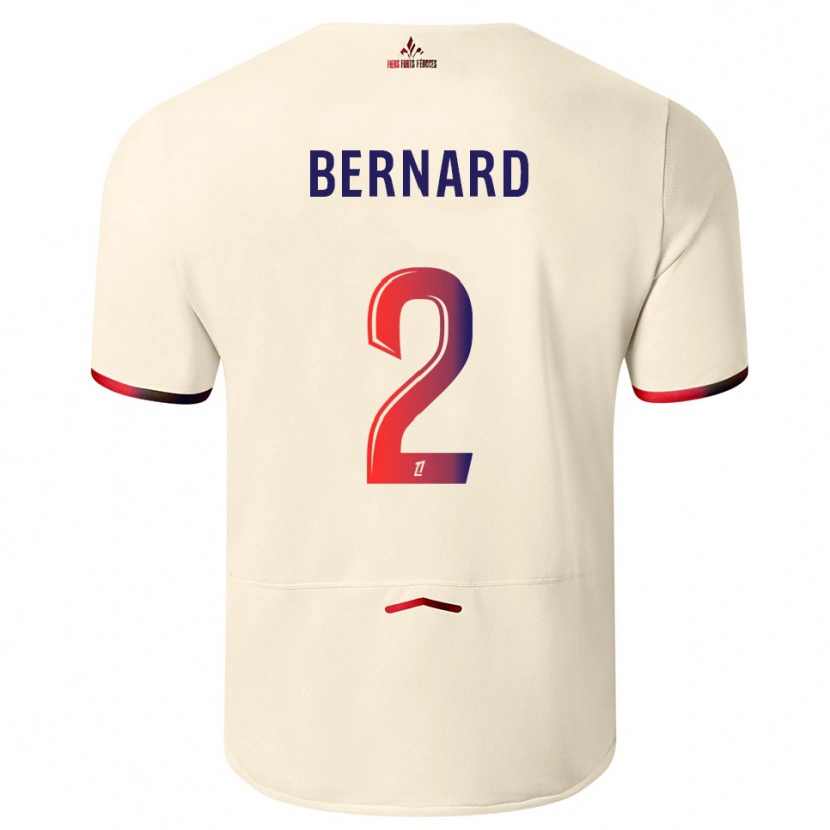 Danxen Pánské Loïk Bernard #2 Špinavě Bílá Červená Daleko Hráčské Dresy 2025/26 Dres