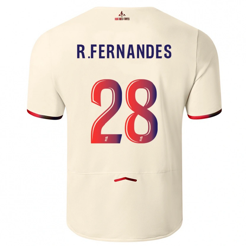 Danxen Pánské Rafael Fernandes #28 Špinavě Bílá Červená Daleko Hráčské Dresy 2025/26 Dres