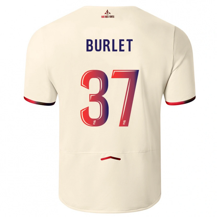 Danxen Pánské Vincent Burlet #37 Špinavě Bílá Červená Daleko Hráčské Dresy 2025/26 Dres