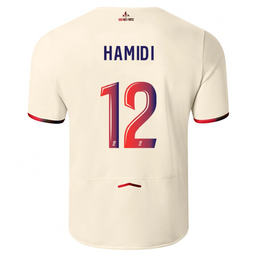 Danxen Pánské Kamel Hamidi #12 Špinavě Bílá Červená Daleko Hráčské Dresy 2025/26 Dres