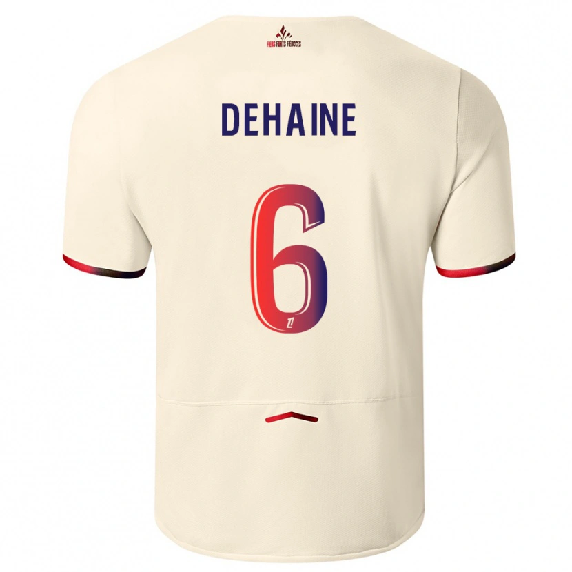 Danxen Pánské Axel Dehaine #6 Špinavě Bílá Červená Daleko Hráčské Dresy 2025/26 Dres