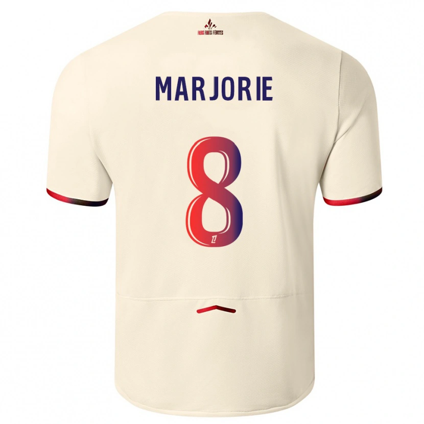 Danxen Pánské Marjorie #8 Špinavě Bílá Červená Daleko Hráčské Dresy 2025/26 Dres