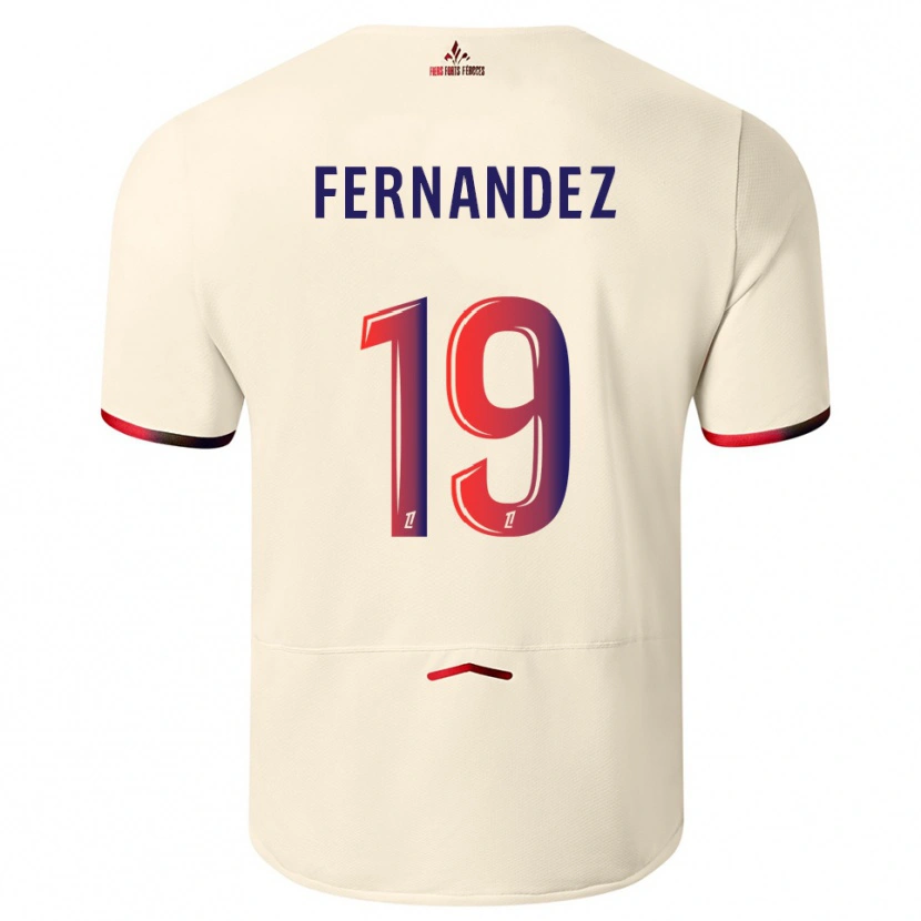 Danxen Pánské Matías Fernández-Pardo #19 Špinavě Bílá Červená Daleko Hráčské Dresy 2025/26 Dres