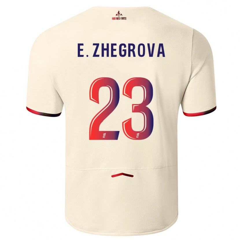 Danxen Pánské Edon Zhegrova #23 Špinavě Bílá Červená Daleko Hráčské Dresy 2025/26 Dres