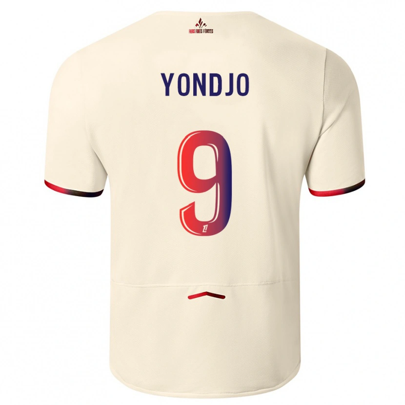 Danxen Pánské Angel Yondjo #9 Špinavě Bílá Červená Daleko Hráčské Dresy 2025/26 Dres