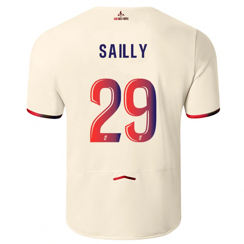 Danxen Pánské Charlotte Sailly #29 Špinavě Bílá Červená Daleko Hráčské Dresy 2025/26 Dres