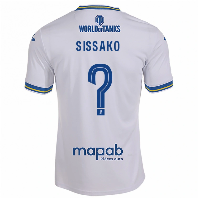 Danxen Pánské Mohamed Sissako #0 Bílá Nebesky Modrá Daleko Hráčské Dresy 2025/26 Dres