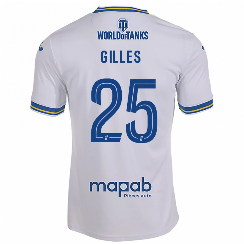 Danxen Pánské Elodie Gilles #25 Bílá Nebesky Modrá Daleko Hráčské Dresy 2025/26 Dres