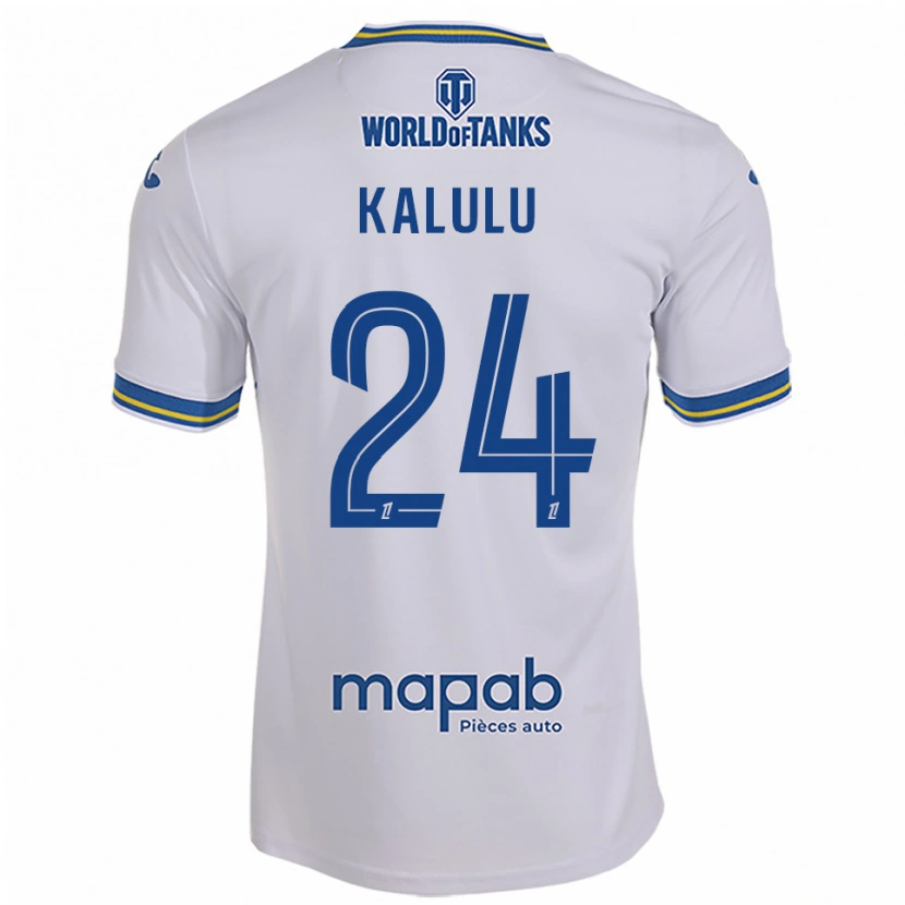 Danxen Pánské Gédéon Kalulu #24 Bílá Nebesky Modrá Daleko Hráčské Dresy 2025/26 Dres