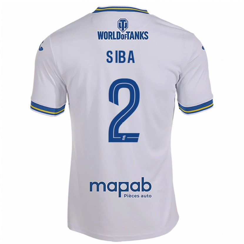 Danxen Pánské Stevan Siba #2 Bílá Nebesky Modrá Daleko Hráčské Dresy 2025/26 Dres