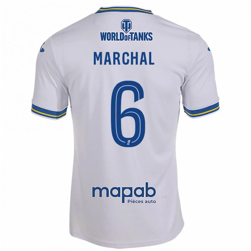 Danxen Pánské Noam Marchal #6 Bílá Nebesky Modrá Daleko Hráčské Dresy 2025/26 Dres