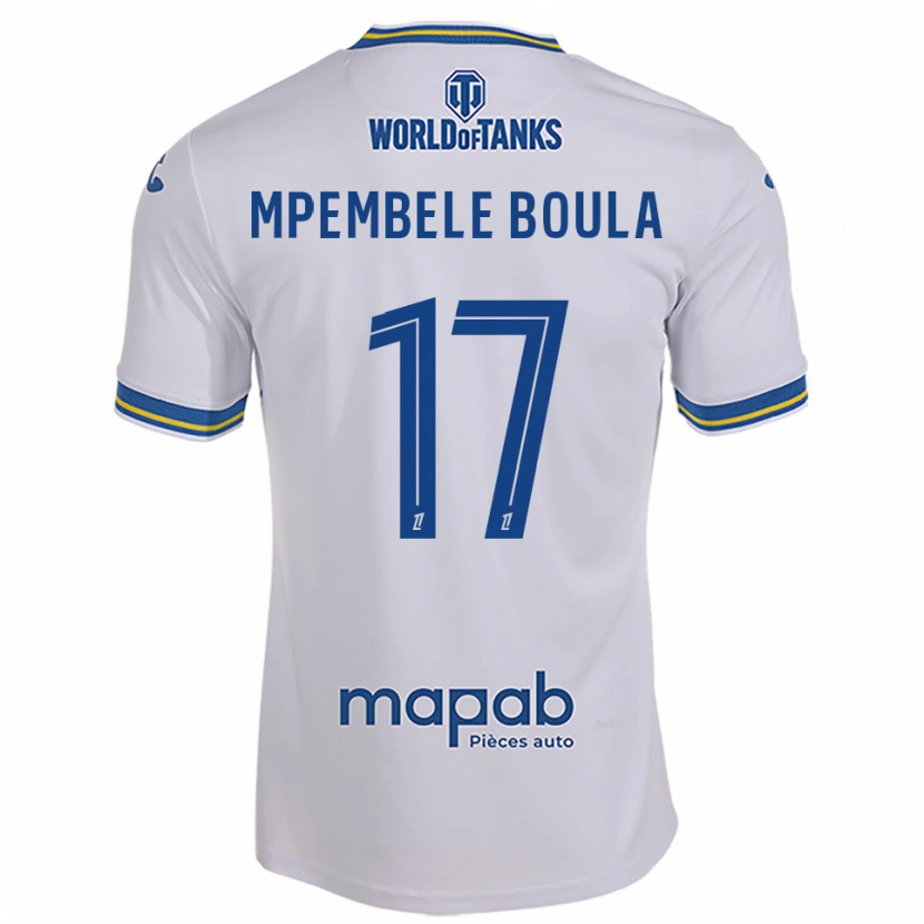 Danxen Pánské Exaucé Mpembele Boula #17 Bílá Nebesky Modrá Daleko Hráčské Dresy 2025/26 Dres
