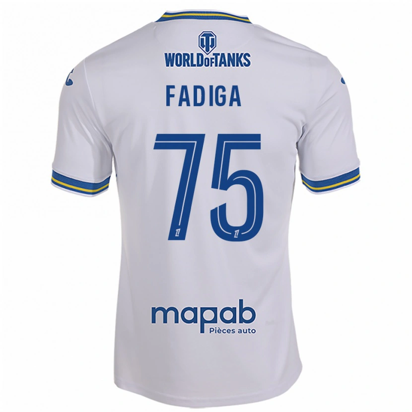 Danxen Pánské Bandiougou Fadiga #75 Bílá Nebesky Modrá Daleko Hráčské Dresy 2025/26 Dres