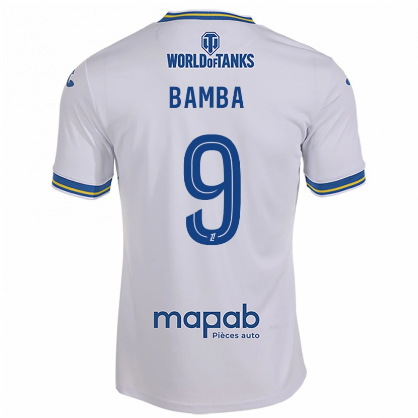 Danxen Pánské Mohamed Bamba #9 Bílá Nebesky Modrá Daleko Hráčské Dresy 2025/26 Dres