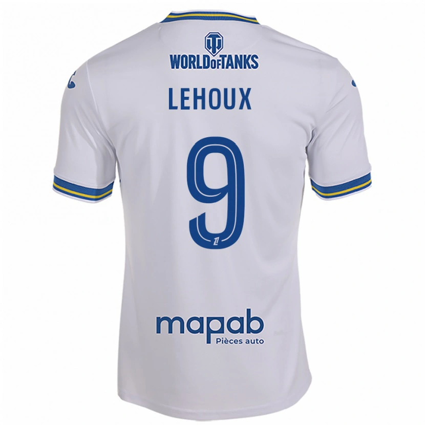 Danxen Pánské Louise Lehoux #9 Bílá Nebesky Modrá Daleko Hráčské Dresy 2025/26 Dres