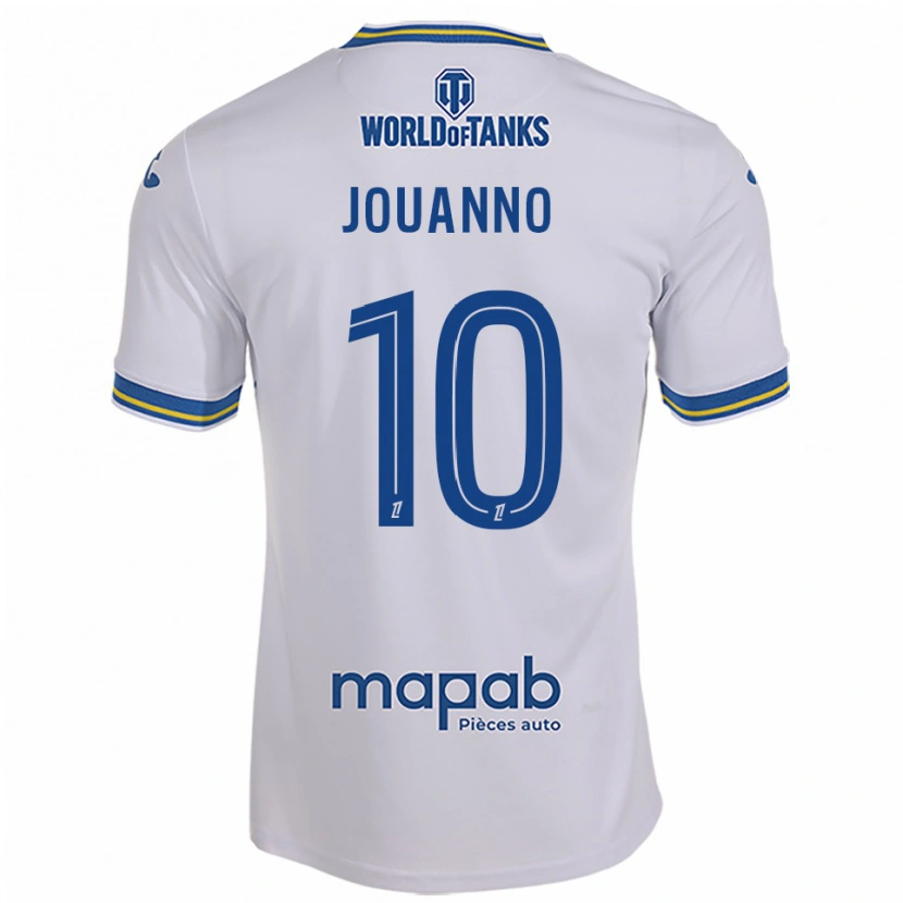 Danxen Pánské Mathilde Jouanno #10 Bílá Nebesky Modrá Daleko Hráčské Dresy 2025/26 Dres