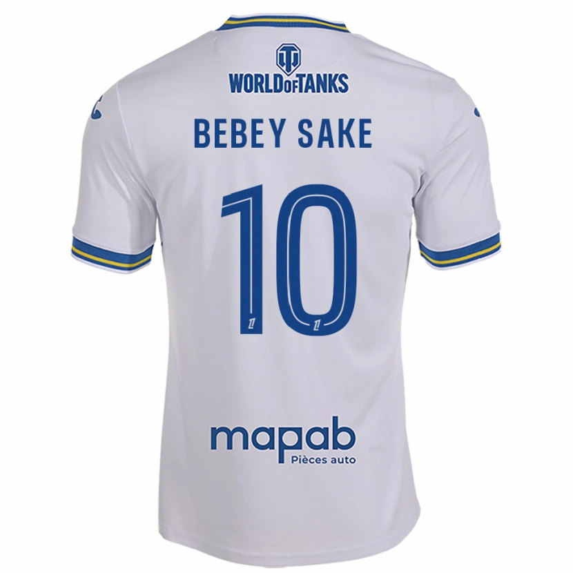 Danxen Pánské Mattéo Bebey Sake #10 Bílá Nebesky Modrá Daleko Hráčské Dresy 2025/26 Dres