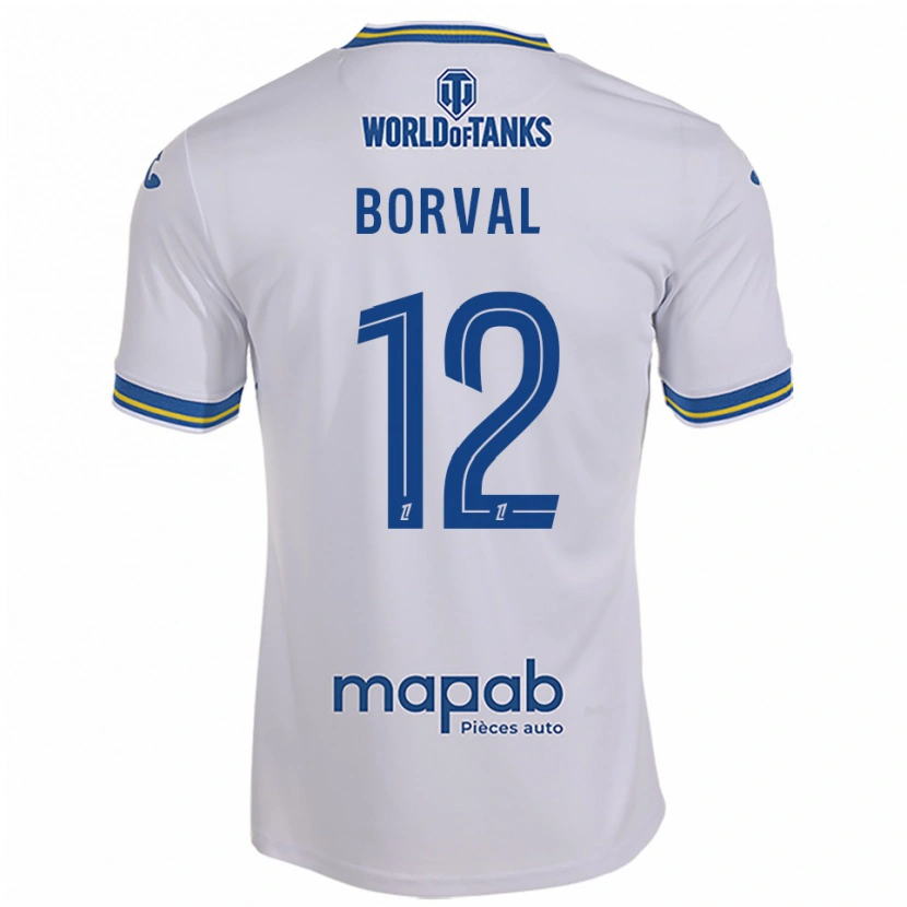 Danxen Pánské Cyril Borval #12 Bílá Nebesky Modrá Daleko Hráčské Dresy 2025/26 Dres