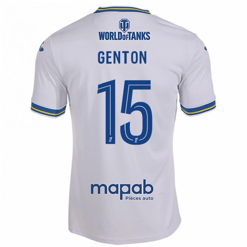 Danxen Pánské Enzo Genton #15 Bílá Nebesky Modrá Daleko Hráčské Dresy 2025/26 Dres