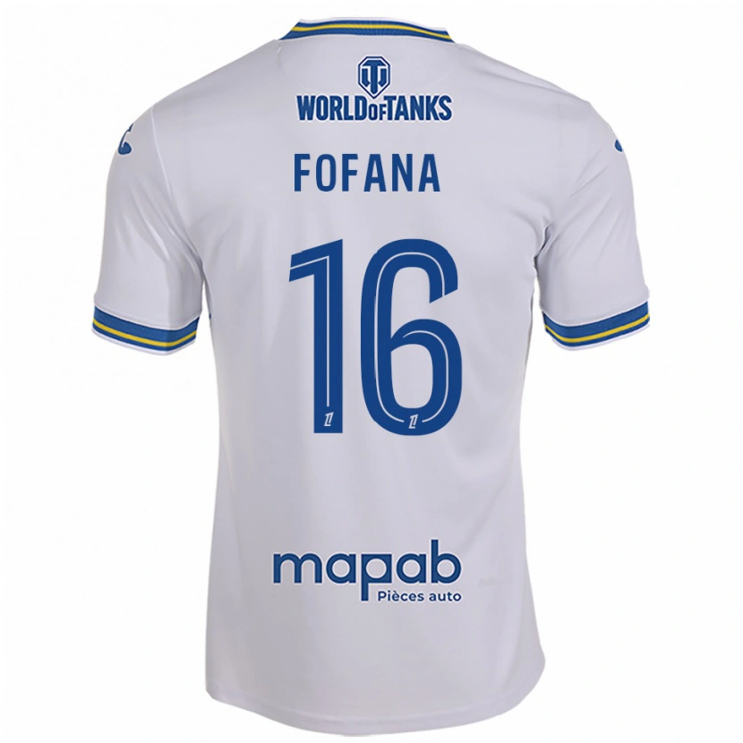 Danxen Pánské Bahliseny Fofana #16 Bílá Nebesky Modrá Daleko Hráčské Dresy 2025/26 Dres