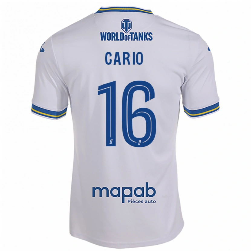 Danxen Pánské Anthony Cario #16 Bílá Nebesky Modrá Daleko Hráčské Dresy 2025/26 Dres