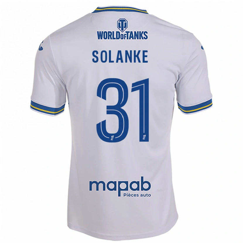Danxen Pánské Ade Solanke #31 Bílá Nebesky Modrá Daleko Hráčské Dresy 2025/26 Dres