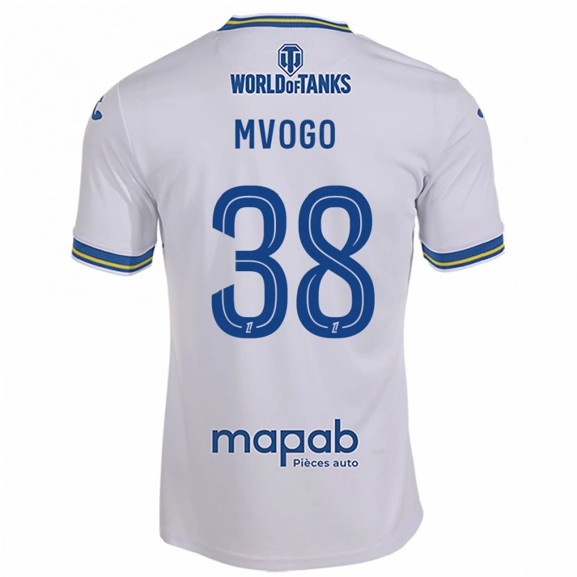Danxen Pánské Yvon Mvogo #38 Bílá Nebesky Modrá Daleko Hráčské Dresy 2025/26 Dres