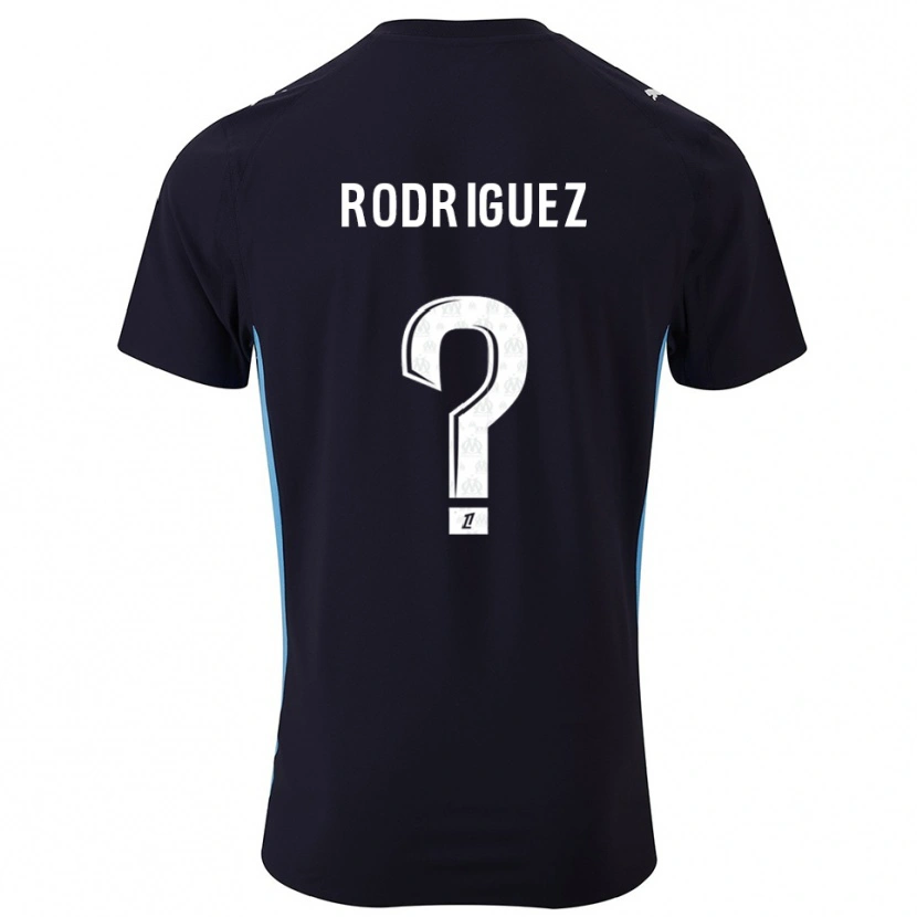 Danxen Pánské Ruben Rodriguez #0 Černá Nebesky Modrá Daleko Hráčské Dresy 2025/26 Dres