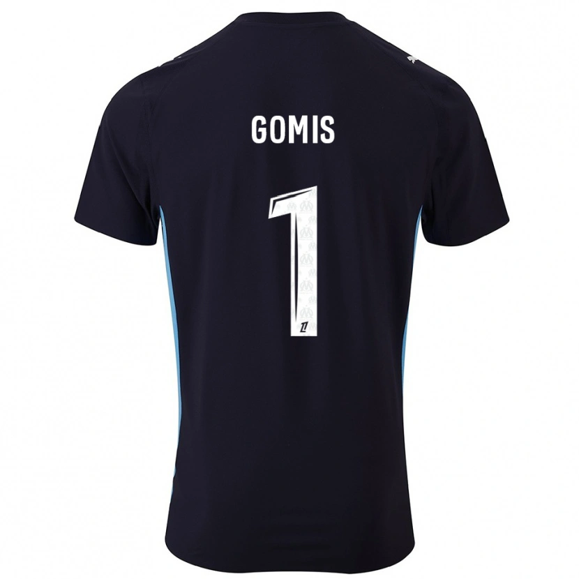 Danxen Pánské Ibrahim Gomis #1 Černá Nebesky Modrá Daleko Hráčské Dresy 2025/26 Dres