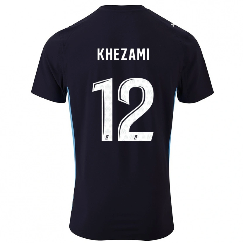 Danxen Pánské Roselène Khezami #12 Černá Nebesky Modrá Daleko Hráčské Dresy 2025/26 Dres