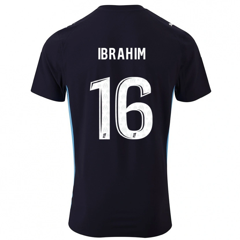 Danxen Pánské Ayman Ibrahim #16 Černá Nebesky Modrá Daleko Hráčské Dresy 2025/26 Dres