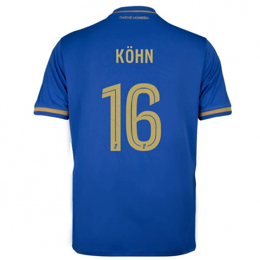 Danxen Pánské Philipp Köhn #16 Modrá Zlatá Daleko Hráčské Dresy 2025/26 Dres