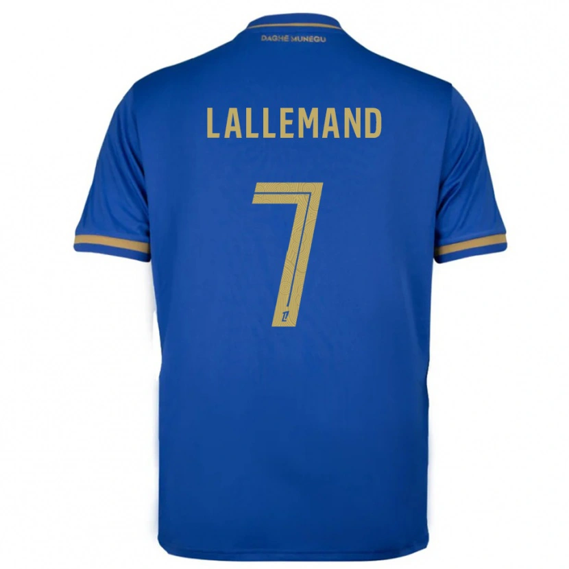 Danxen Pánské Nassim Lallemand #7 Modrá Zlatá Daleko Hráčské Dresy 2025/26 Dres