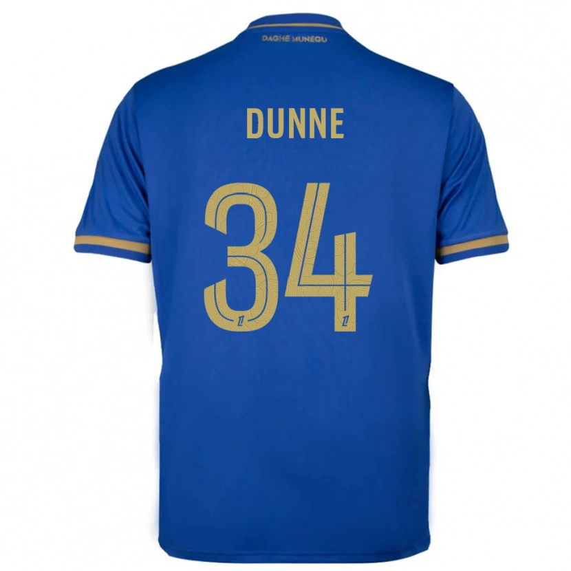 Danxen Pánské David Dunne #34 Modrá Zlatá Daleko Hráčské Dresy 2025/26 Dres