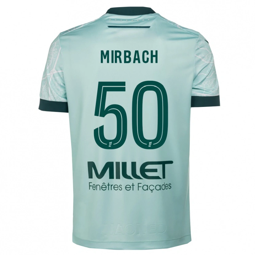 Danxen Pánské Alexis Mirbach #50 Zelená Bílá Daleko Hráčské Dresy 2025/26 Dres