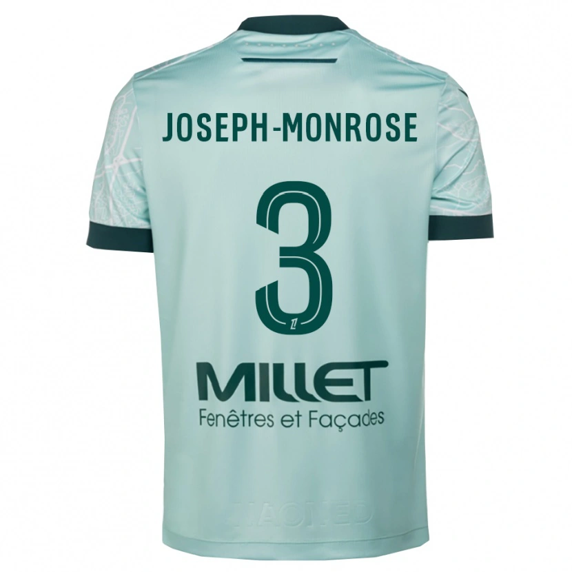 Danxen Pánské Florian Joseph-Monrose #3 Zelená Bílá Daleko Hráčské Dresy 2025/26 Dres