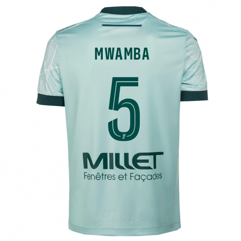 Danxen Pánské Musunda Mwamba #5 Zelená Bílá Daleko Hráčské Dresy 2025/26 Dres