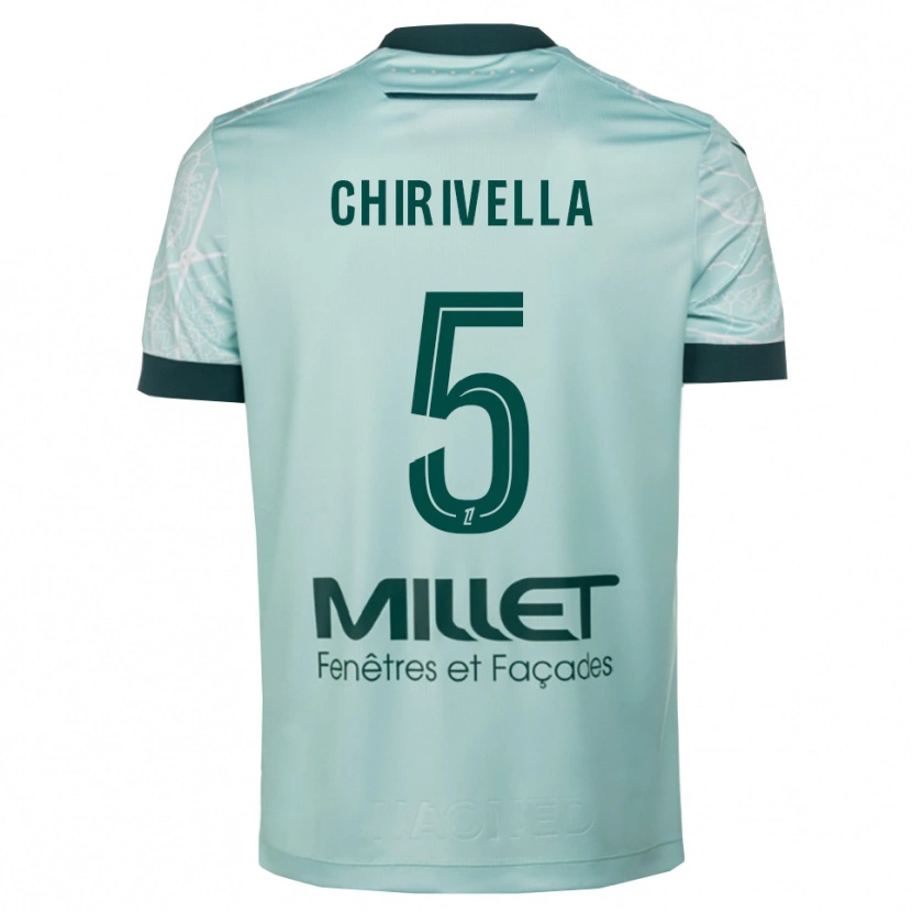 Danxen Pánské Pedro Chirivella #5 Zelená Bílá Daleko Hráčské Dresy 2025/26 Dres