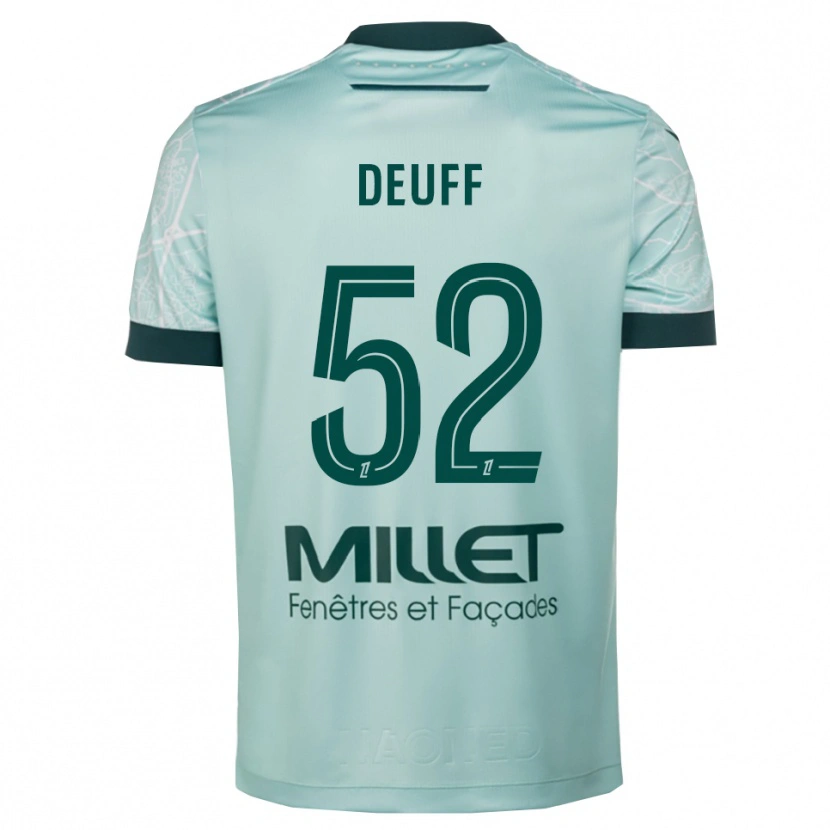 Danxen Pánské Bahmed Deuff #52 Zelená Bílá Daleko Hráčské Dresy 2025/26 Dres