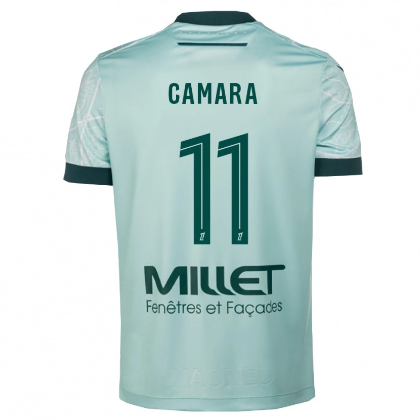 Danxen Pánské Aboubacar Camara #11 Zelená Bílá Daleko Hráčské Dresy 2025/26 Dres