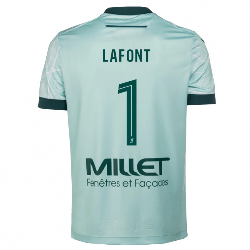 Danxen Pánské Alban Lafont #1 Zelená Bílá Daleko Hráčské Dresy 2025/26 Dres