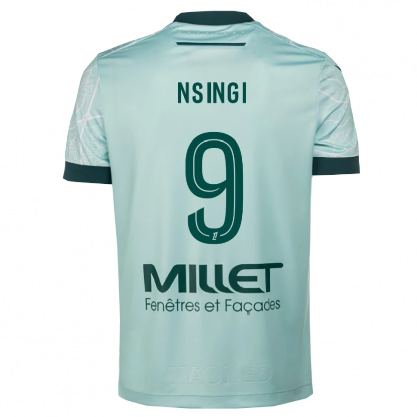 Danxen Pánské Plamedi Nsingi #9 Zelená Bílá Daleko Hráčské Dresy 2025/26 Dres