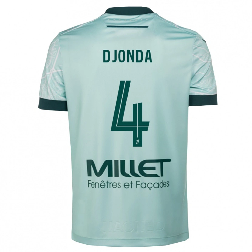 Danxen Pánské Christian Djonda #4 Zelená Bílá Daleko Hráčské Dresy 2025/26 Dres