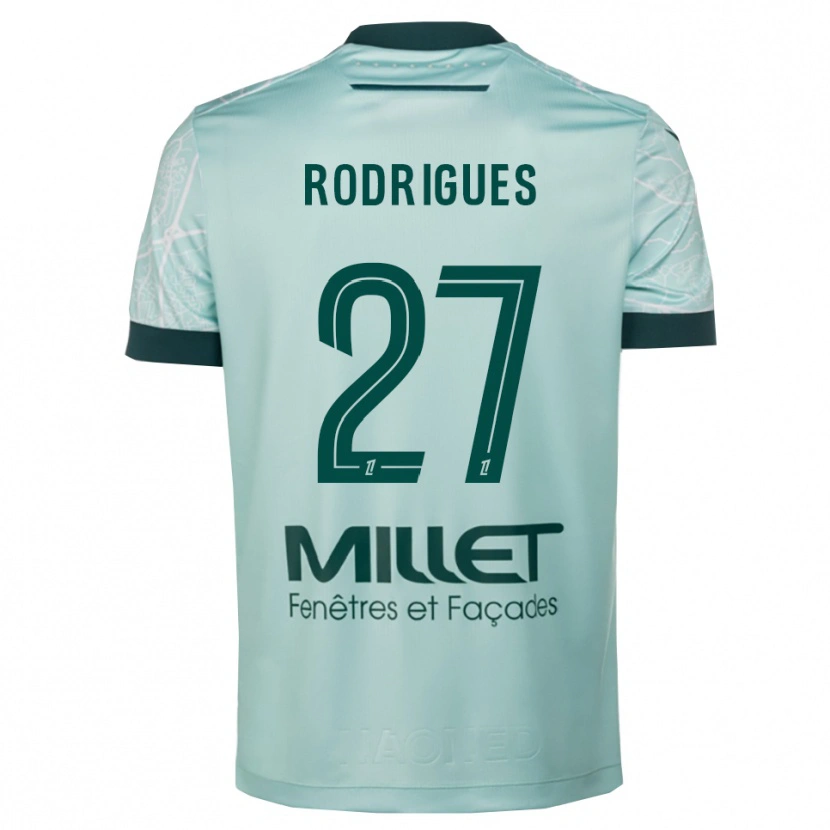 Danxen Pánské Nelly Rodrigues #27 Zelená Bílá Daleko Hráčské Dresy 2025/26 Dres
