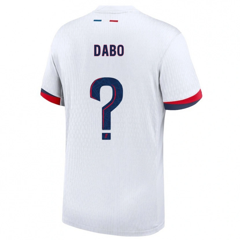 Danxen Pánské Mariama Dabo #0 Bílá Červená Daleko Hráčské Dresy 2025/26 Dres