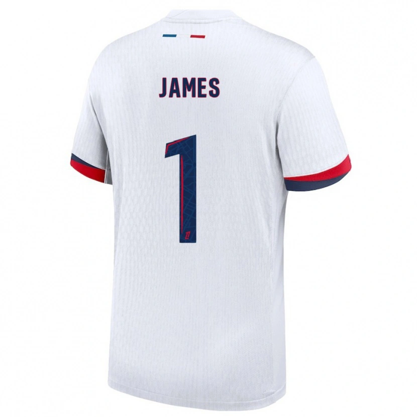 Danxen Pánské Martin James #1 Bílá Červená Daleko Hráčské Dresy 2025/26 Dres