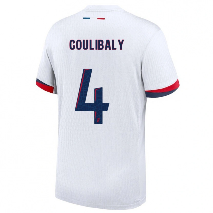 Danxen Pánské Samba Coulibaly #4 Bílá Červená Daleko Hráčské Dresy 2025/26 Dres